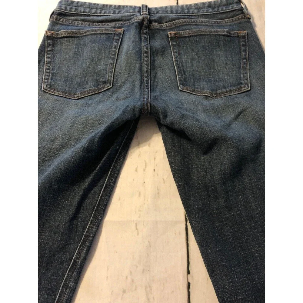 J. Crew Women's Jeans Slim Straight Leg Distressed Stretch Jeans Size 27 R x 32